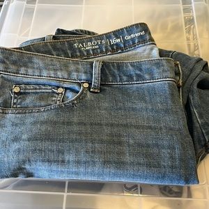 Talbots Flawless 16 w Girlfriend Jeans